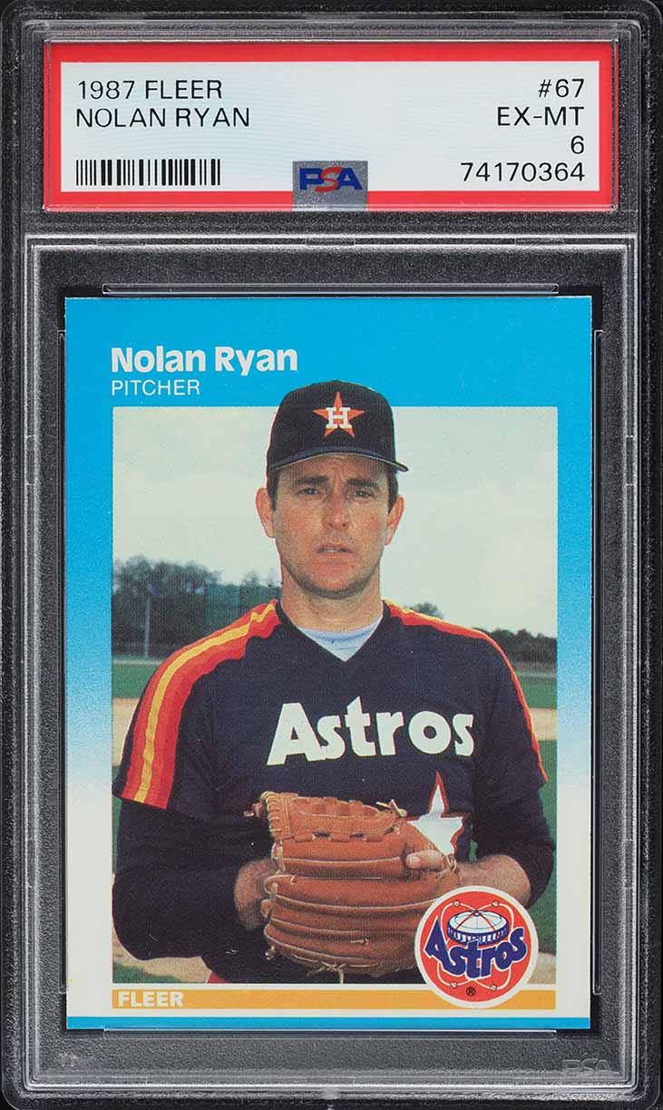 1987 Fleer Nolan Ryan #67 PSA 6 EXMT