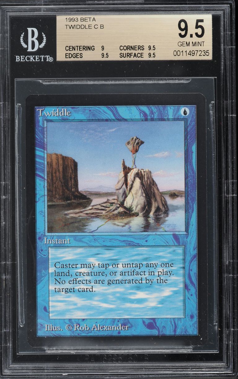 1993 Magic The Gathering MTG Beta Twiddle C B BGS 9.5 GEM MINT