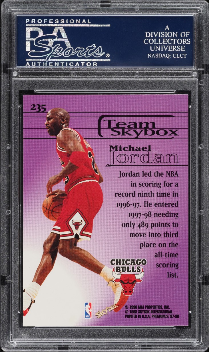 1997 Skybox Premium Michael Jordan #235 PSA 10 GEM MINT
