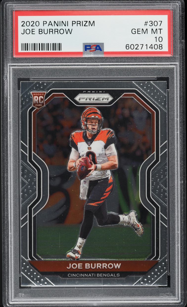 2020 Panini Prizm Joe Burrow ROOKIE #307 PSA 10 GEM MINT