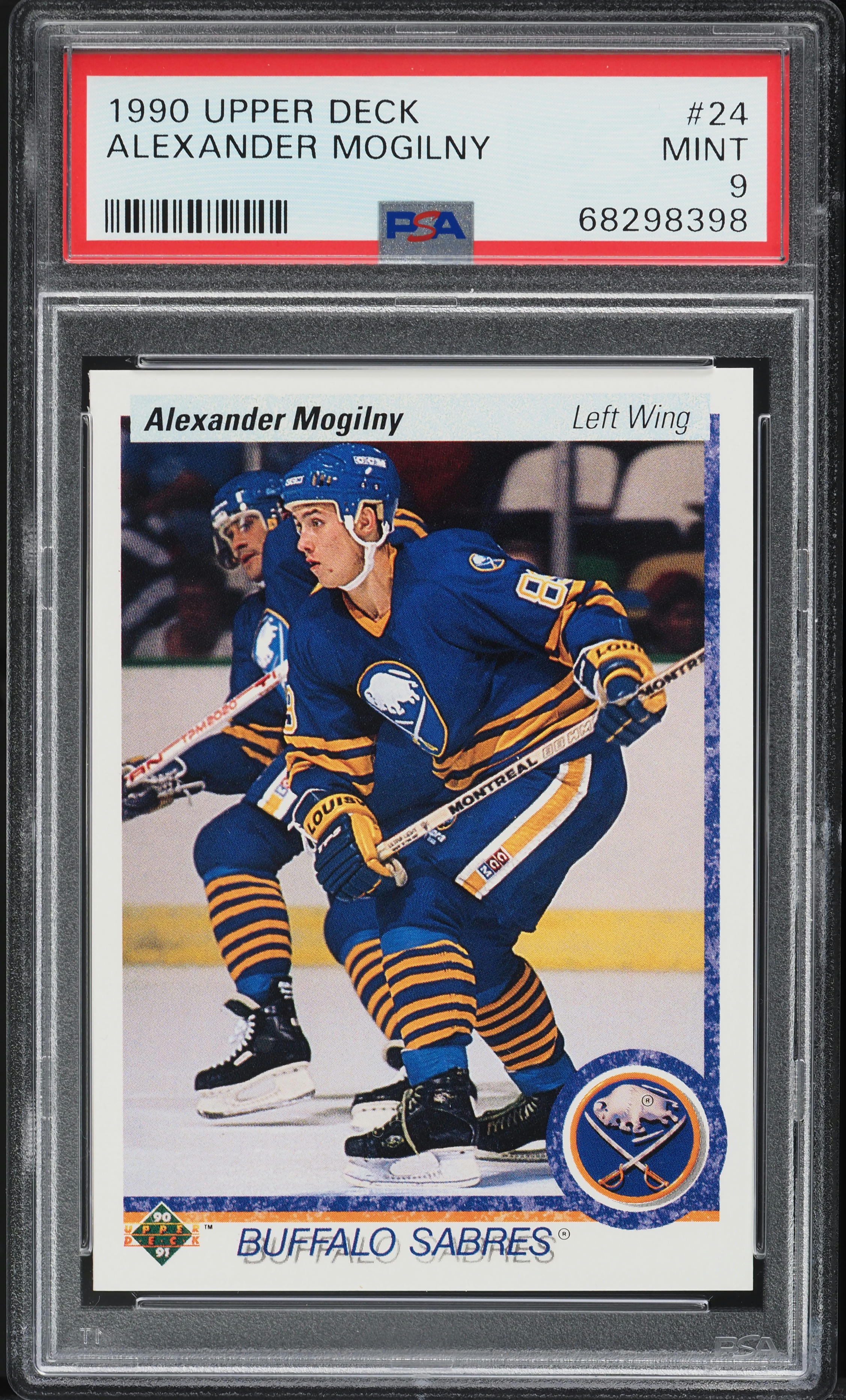1990 Upper Deck Hockey Alexander Mogilny ROOKIE #24 PSA 9 MINT