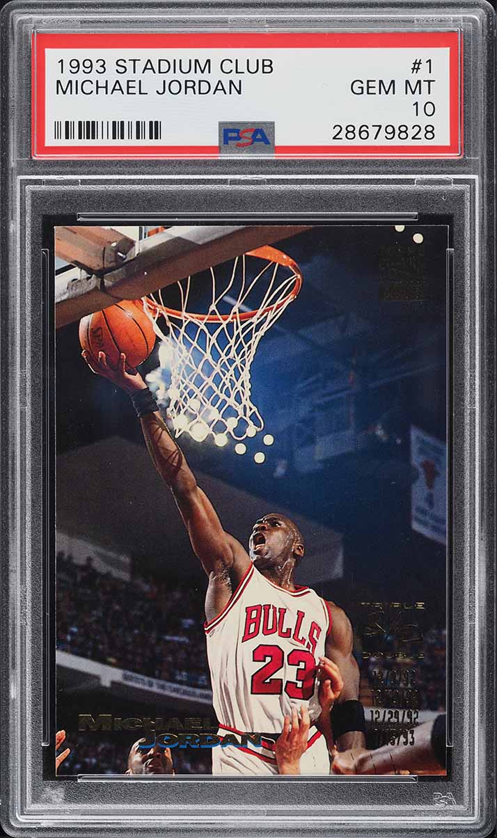 1993 Stadium Club Basketball Michael Jordan #1 PSA 10 GEM MINT