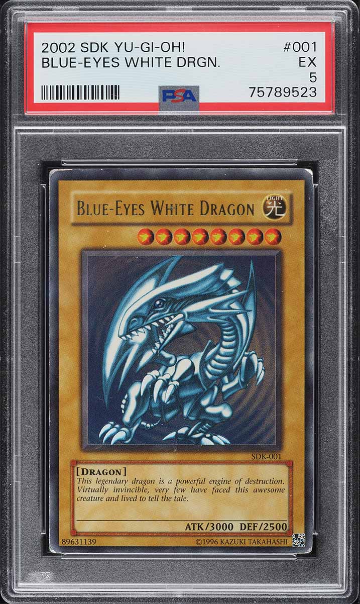 1999 Yu-Gi-Oh! Japanese Starter Box Blue-Eyes White Dragon PSA 4