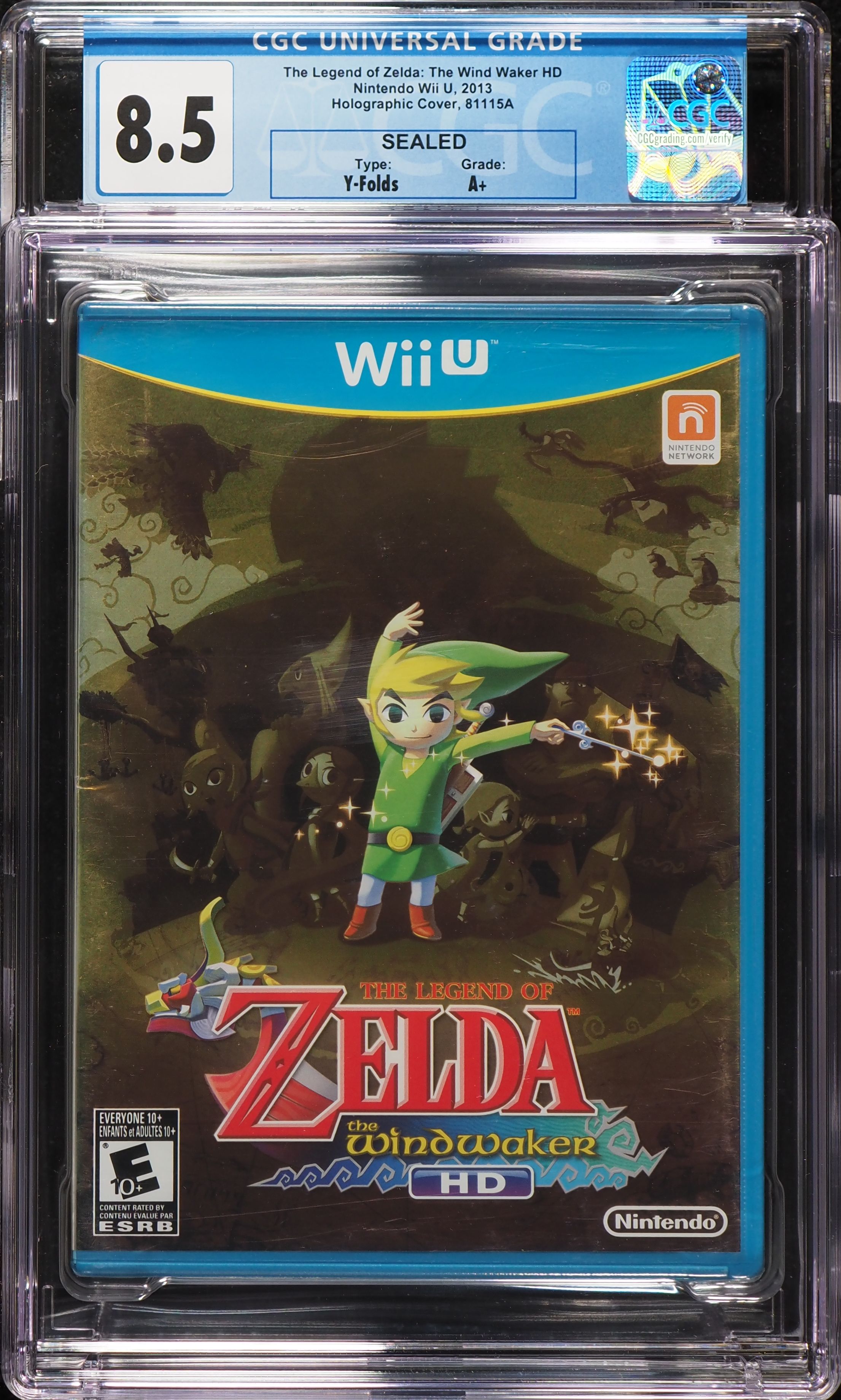 The Legend of Zelda: The Wind Waker HD (Nintendo Wii U) CGC 8.5 A+