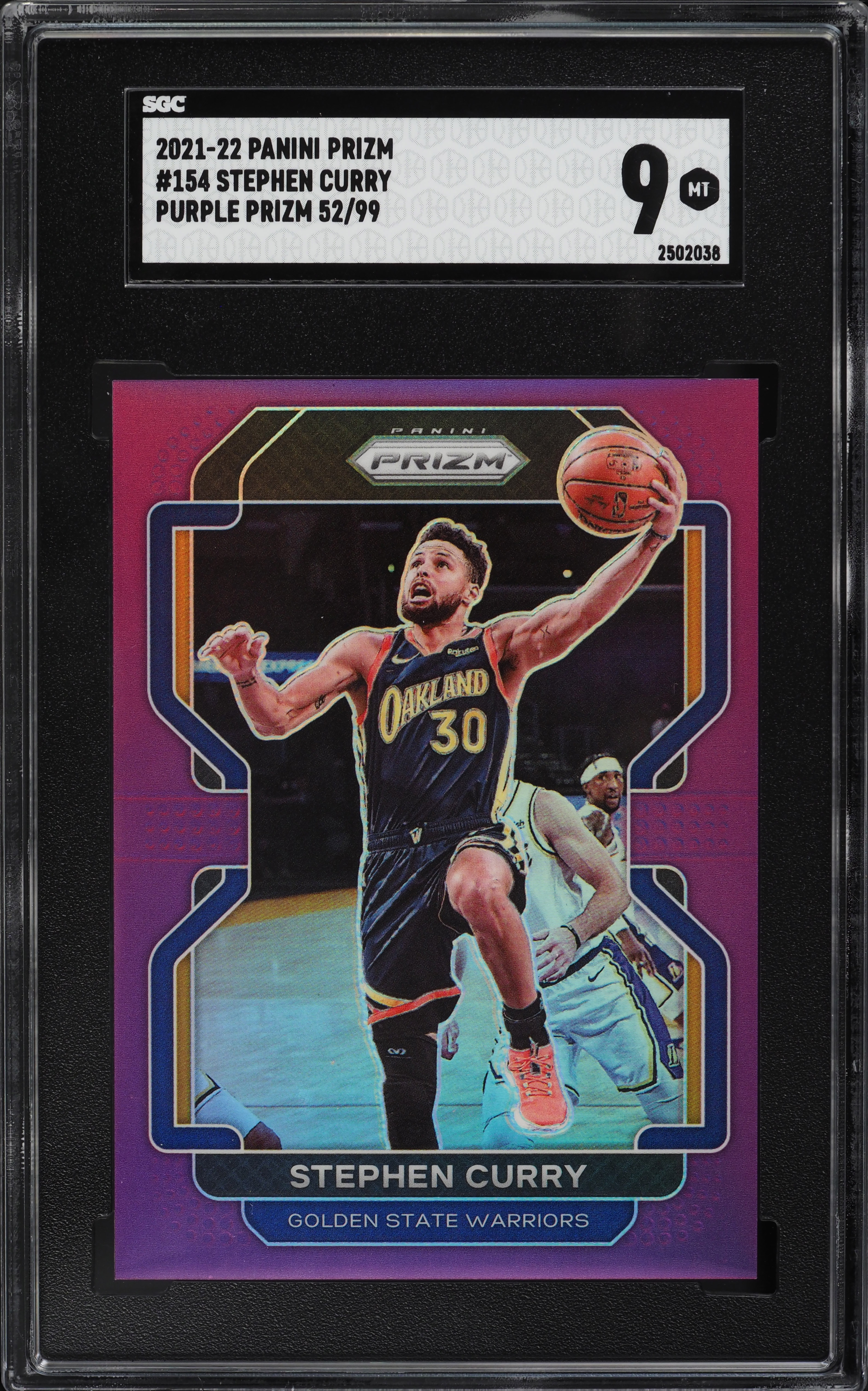 その他 2021 Optic Stephen Curry PSA 10 Purple 2021 Panini Prizm Purple Stephen Curry /99 #154 SGC 9 MINT on