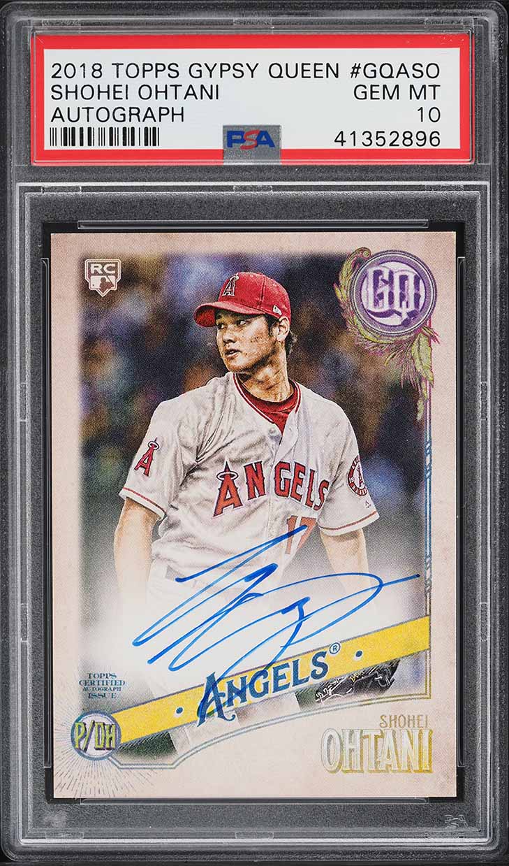 2018 Topps Gypsy Queen Shohei Ohtani ROOKIE AUTO #GQASO PSA 10 GEM