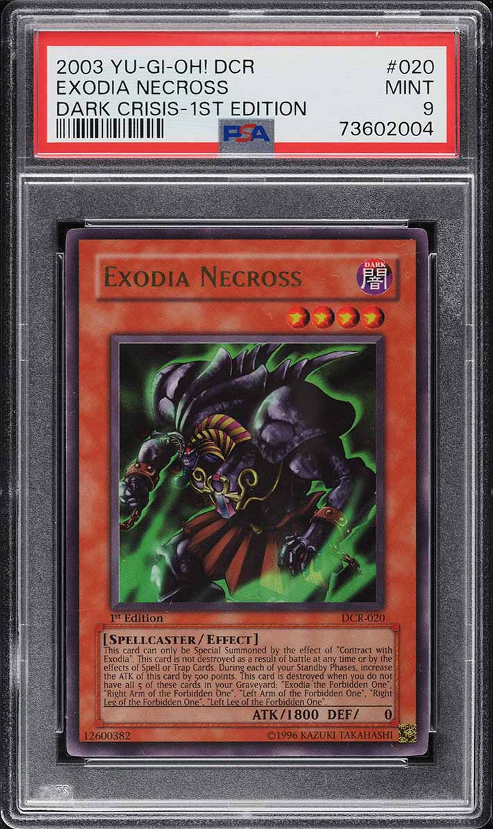 2003 Yu-Gi-Oh! Dark Crisis 1st Edition Exodia Necross #DCR-020 PSA