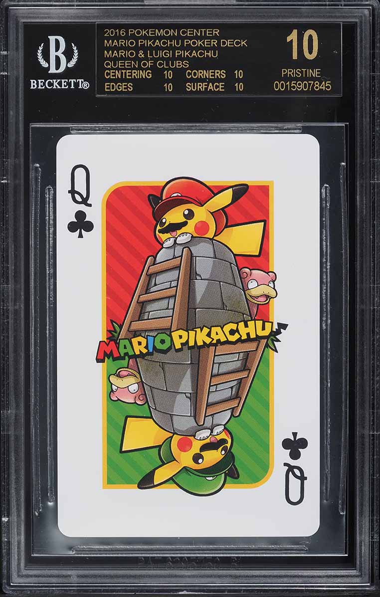 2016 Pokemon Japanese Hanafuda December Luigi Pikachu PSA 10 GEM