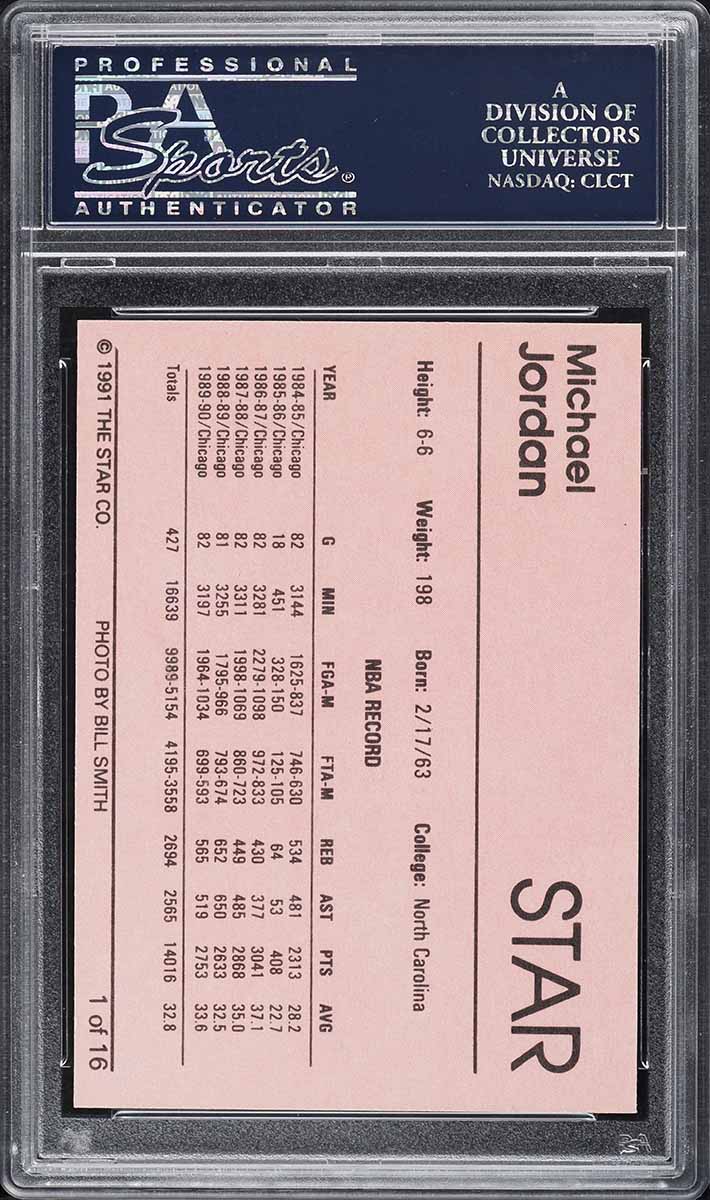 1990 Bulls Equal Michael Jordan #1 PSA 9 MINT