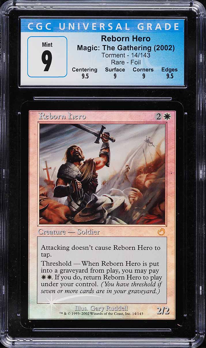 2002 Magic The Gathering MTG Torment Foil Reborn Hero #14 CGC 9 MINT on  Fanatics Collect