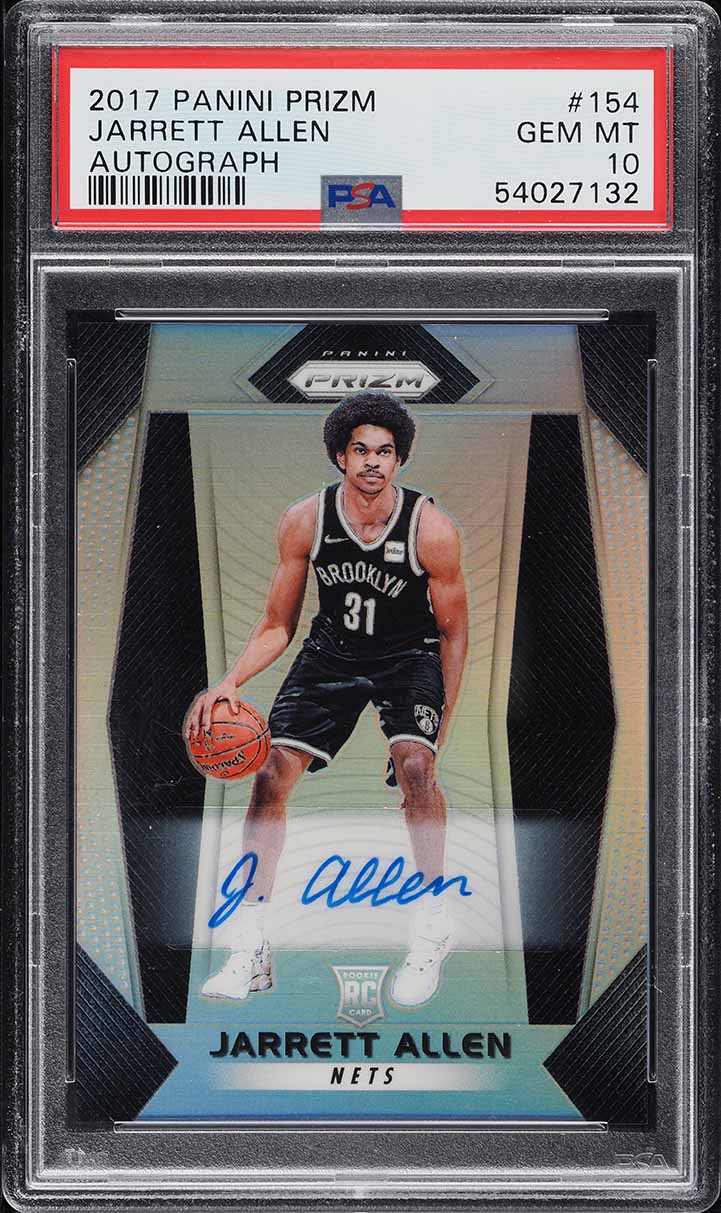 2017 Panini Prizm Silver Jarrett Allen ROOKIE AUTO #154 PSA 10 GEM MINT