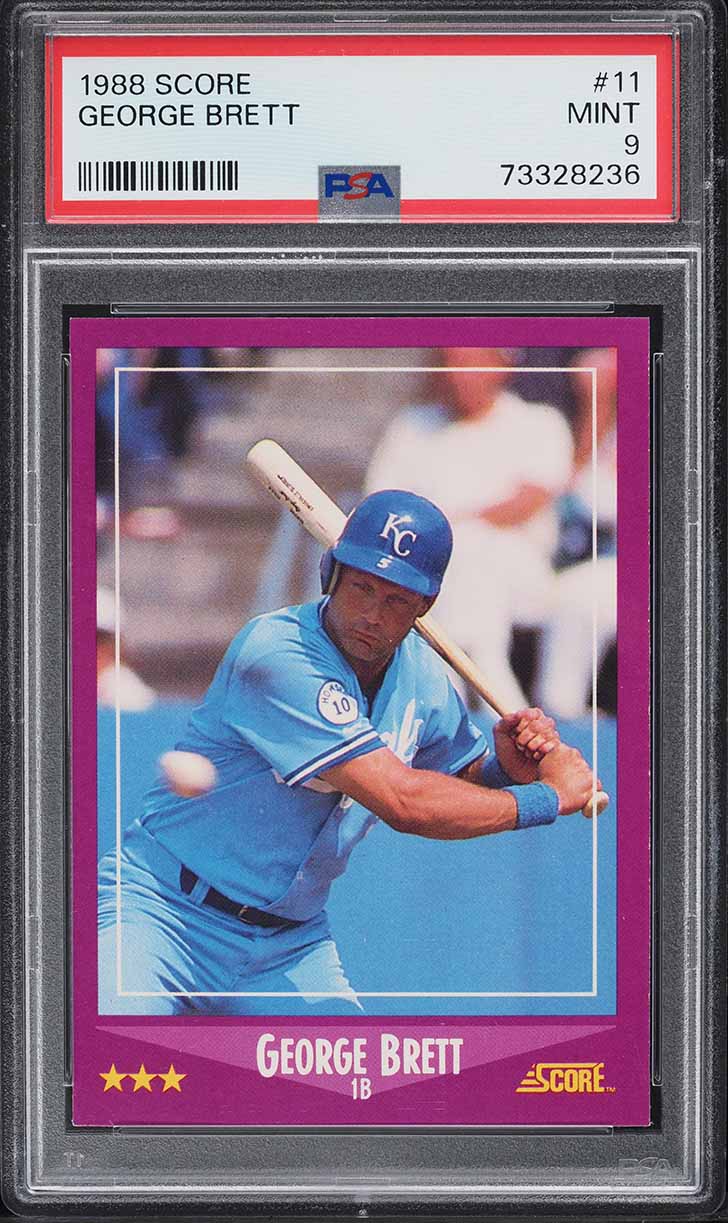 1988 Score George Brett #11 PSA 9 MINT