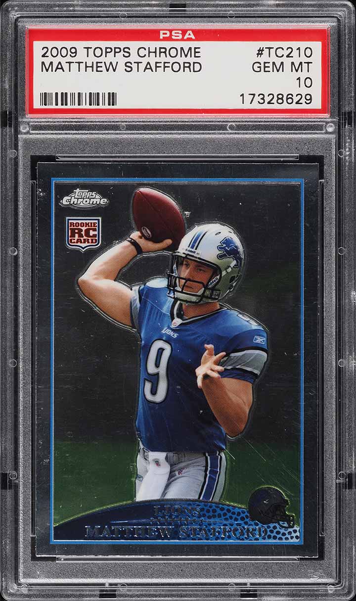 2009 Topps Chrome Matthew Stafford ROOKIE #TC210 PSA 10 GEM MINT