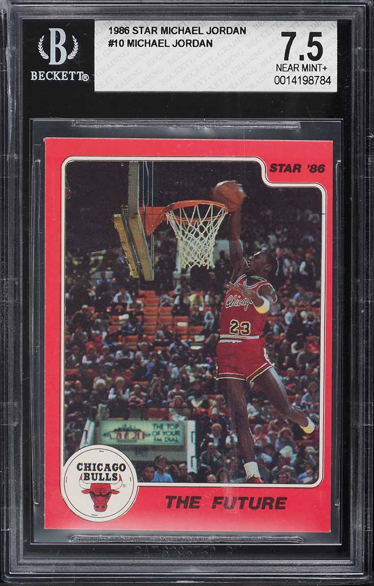 1986 Star MJ Michael Jordan ROOKIE #10 BGS 7.5 NRMT+
