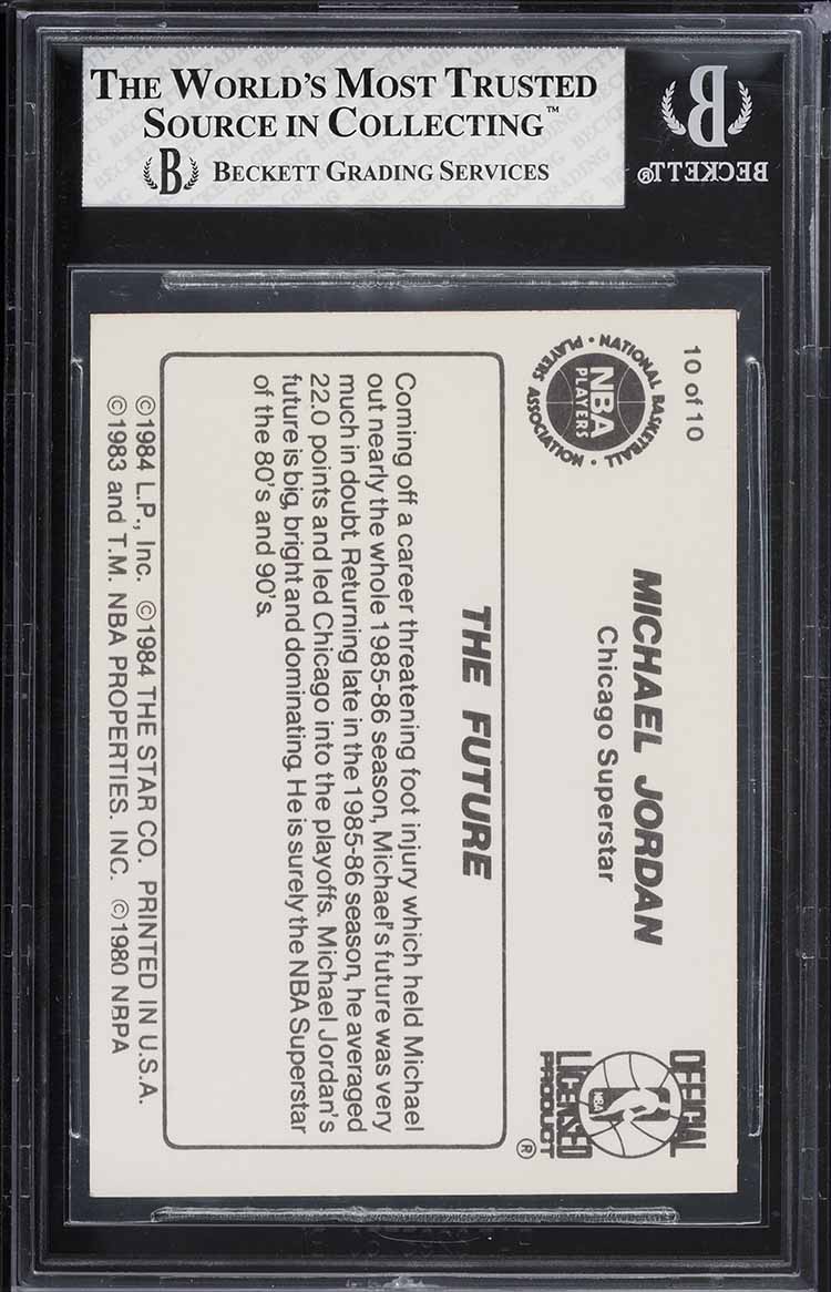 1986 Star MJ Michael Jordan ROOKIE #10 BGS 7.5 NRMT+
