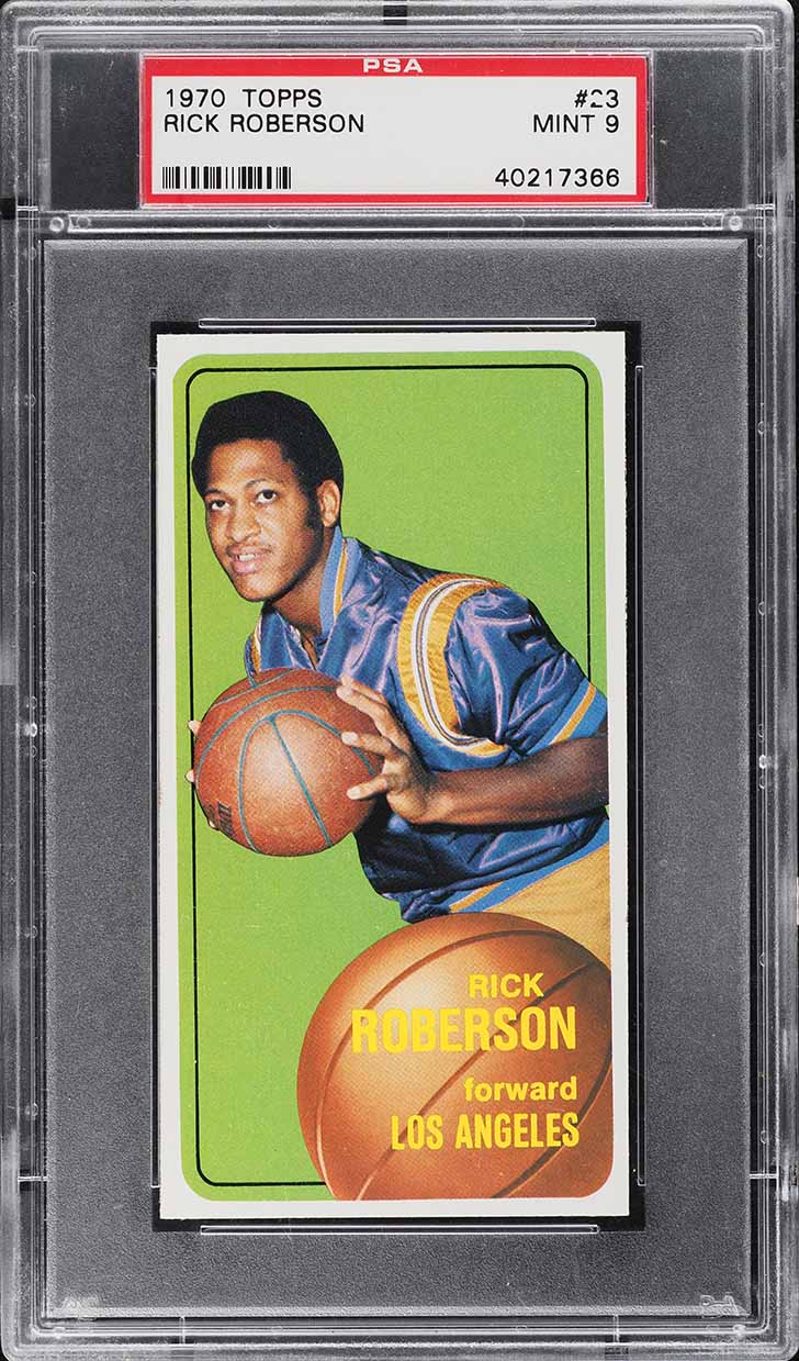 1970 Topps Basketball Rick Roberson #23 PSA 9 MINT