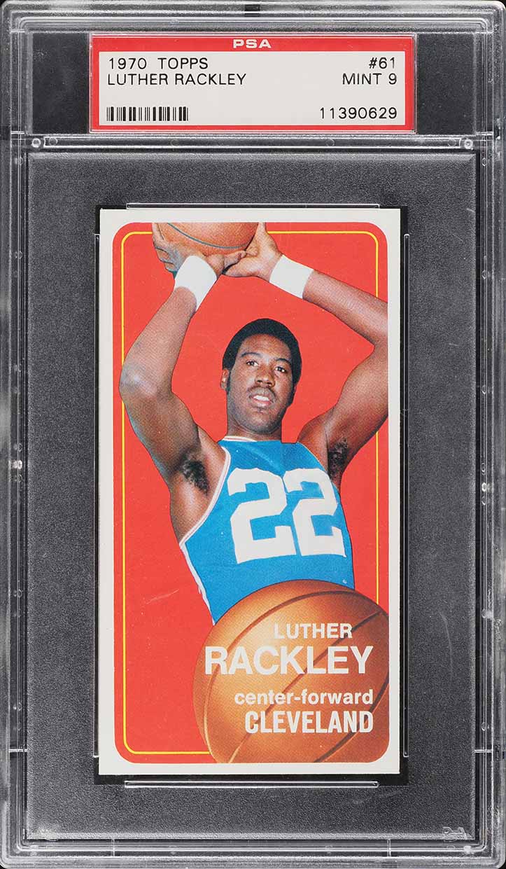 1970 Topps Basketball Luther Rackley #61 PSA 9 MINT