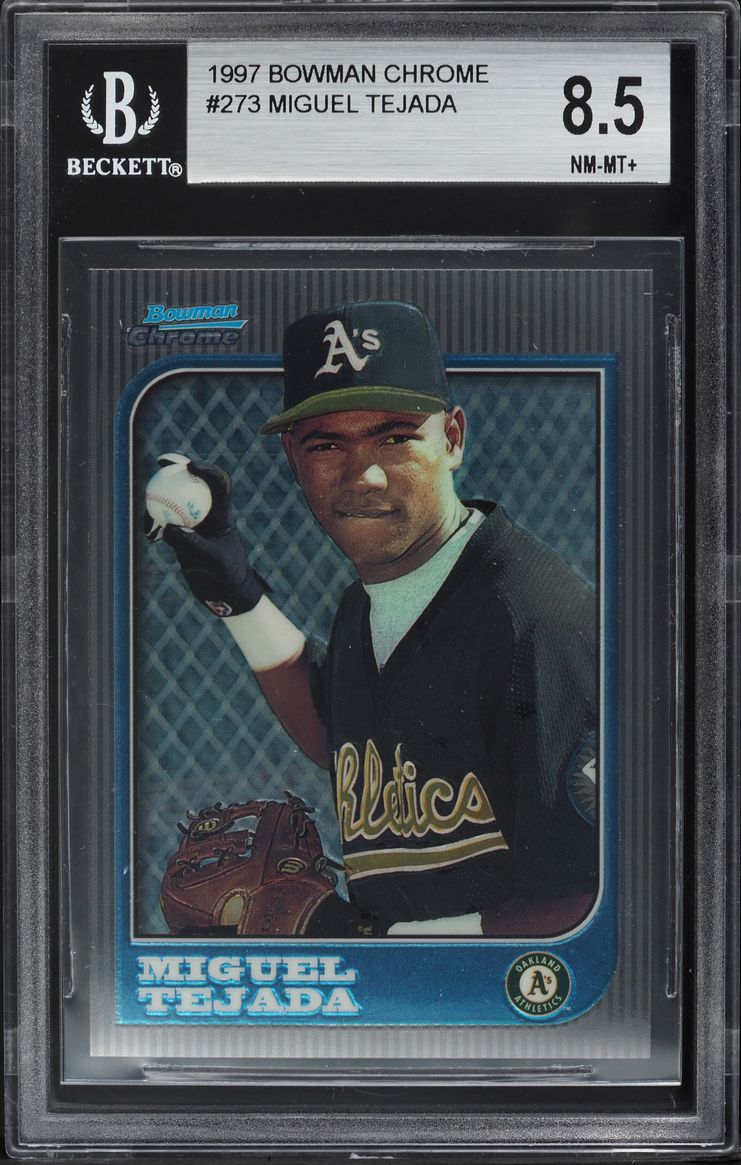 1997 Bowman Chrome Miguel Tejada ROOKIE #273 BGS 8.5 NM-MT+