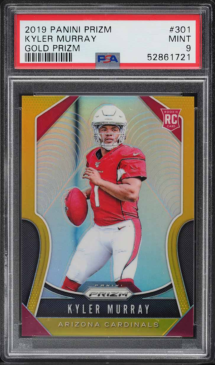 2019 Panini Prizm Gold Kyler Murray ROOKIE /10 #301 PSA 9 MINT