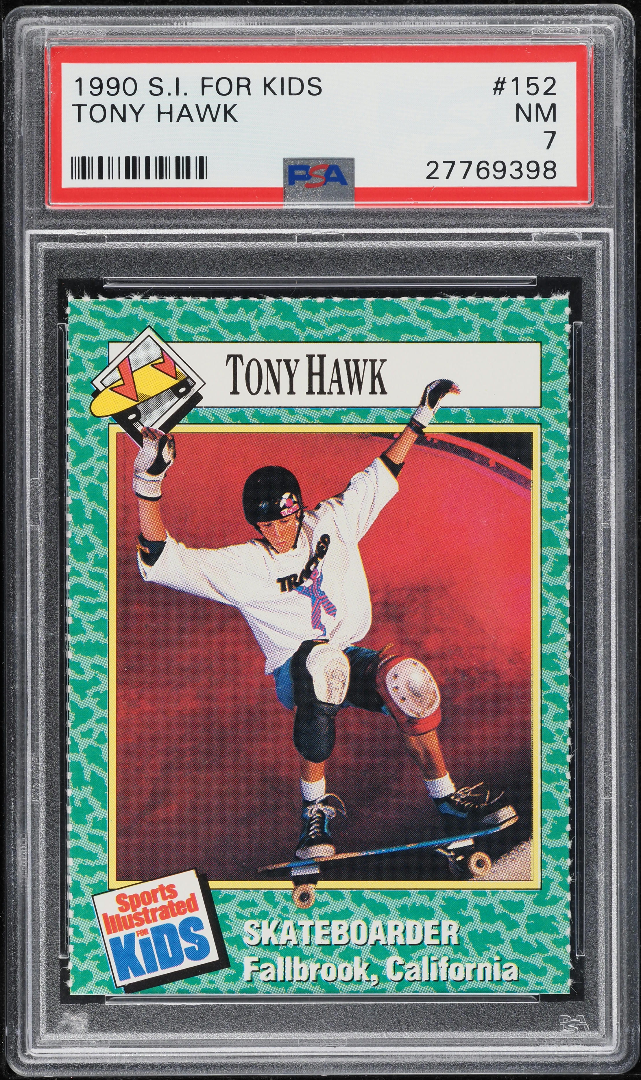 1990 Sports Illustrated For Kids Tony Hawk ROOKIE #152 PSA 10 GEM