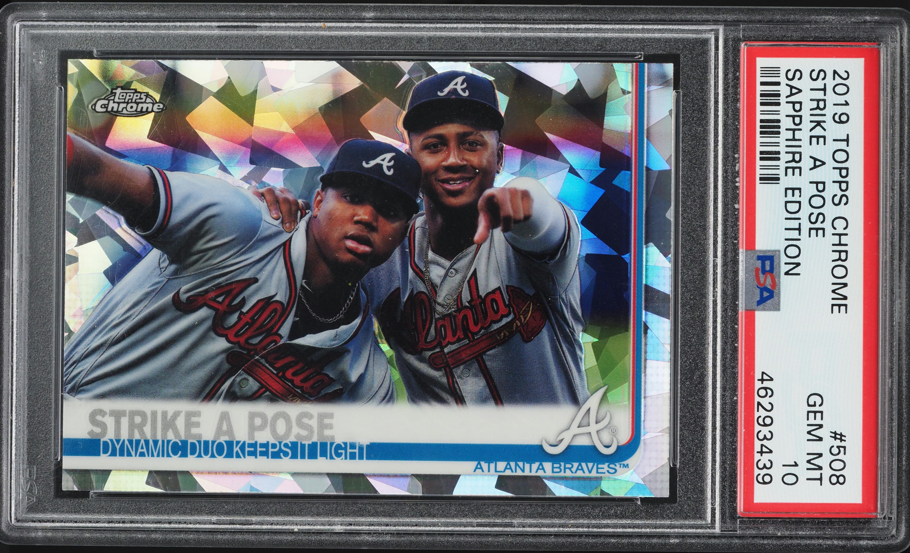 2019 Topps Chrome Sapphire Edition Strike a Pose #508 PSA 10 GEM MINT
