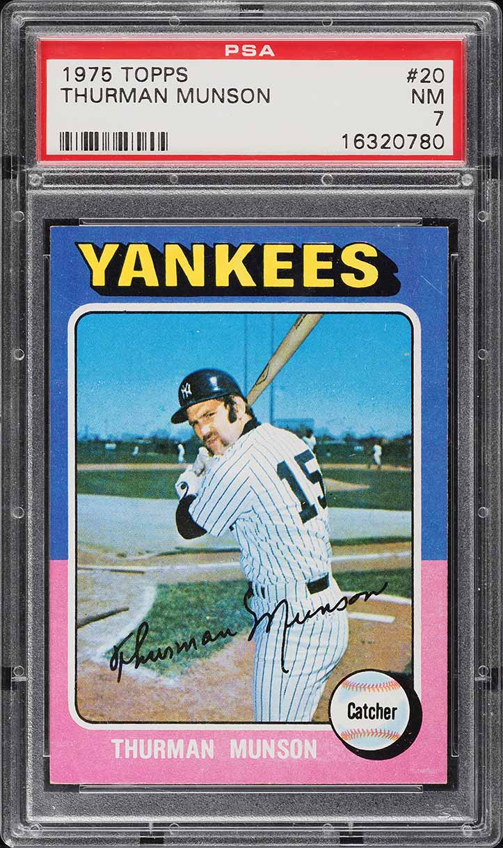 1975 Topps Thurman Munson #20 PSA 7 NRMT