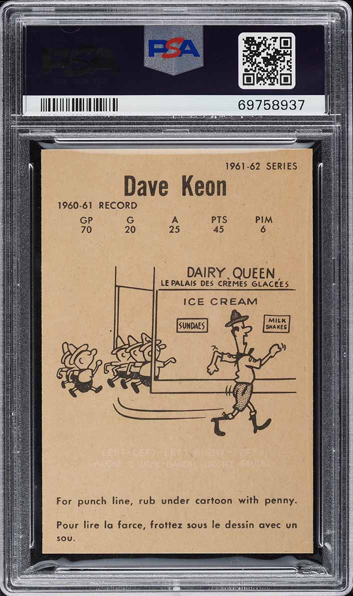 1961 Parkhurst Dave Keon ROOKIE #5 PSA 9 MINT
