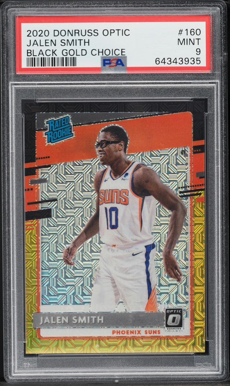 2020 Donruss Optic Black Gold Choice Jalen Smith ROOKIE /8 #160 PSA 9 MINT