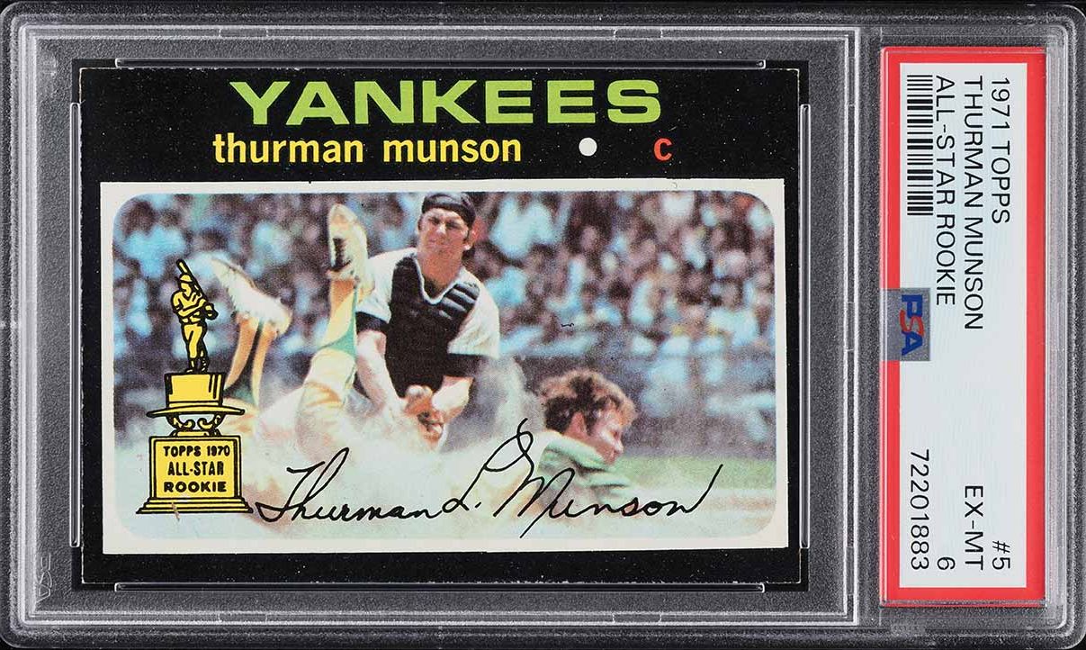 1971 Topps Thurman Munson #5 PSA 6 EXMT