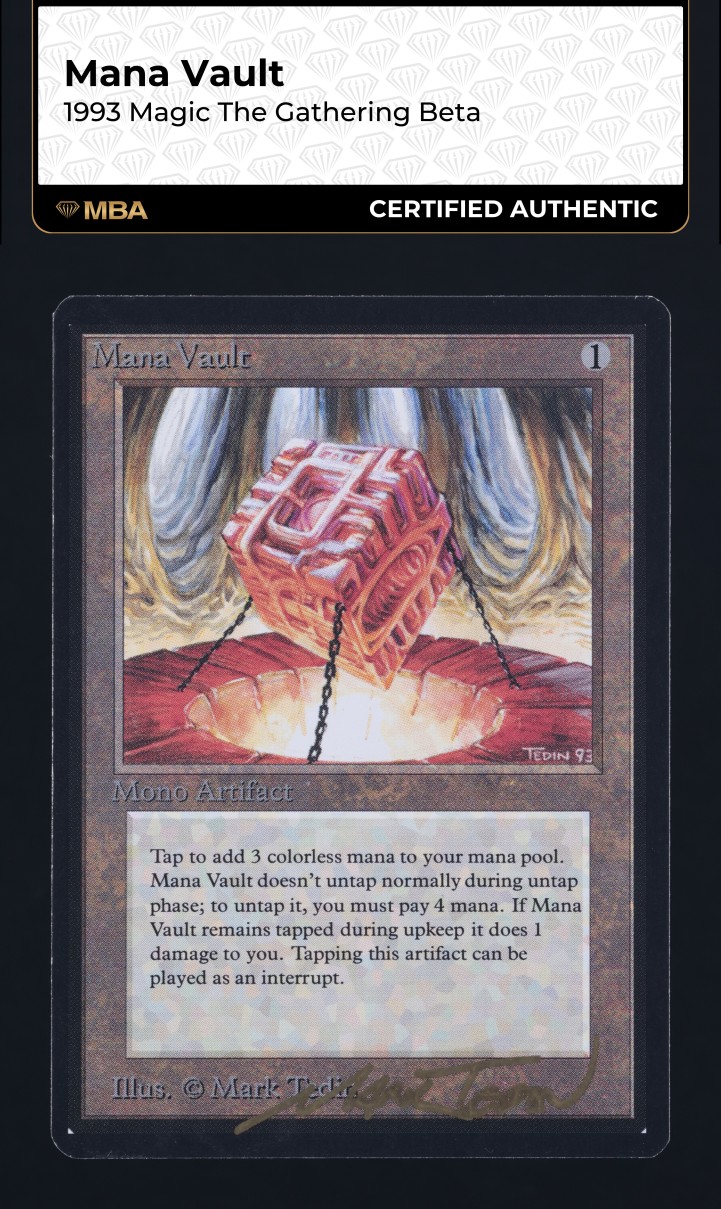 1993 Magic The Gathering MTG Beta Mana Short PSA 7 NRMT on