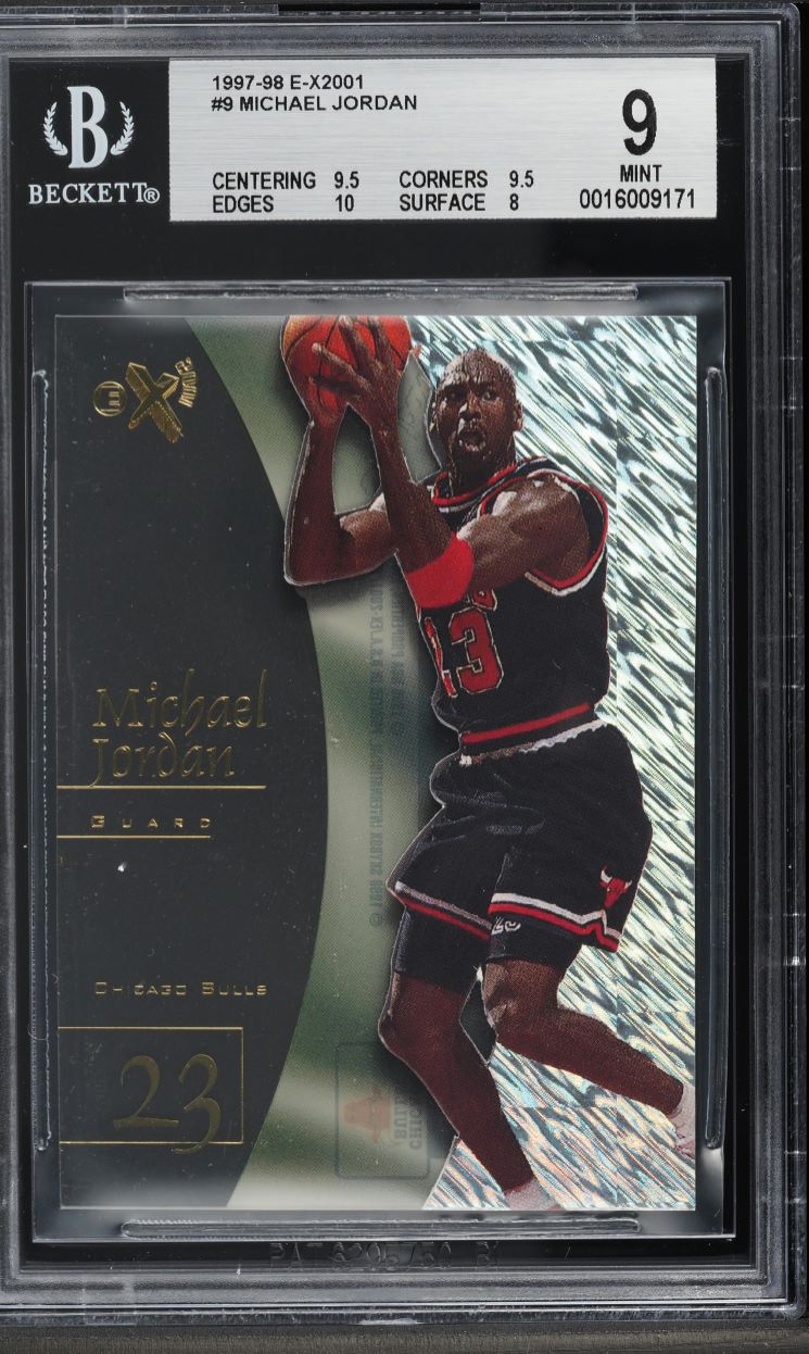 1997 Skybox E-X2001 Michael Jordan #9 BGS 9 MINT