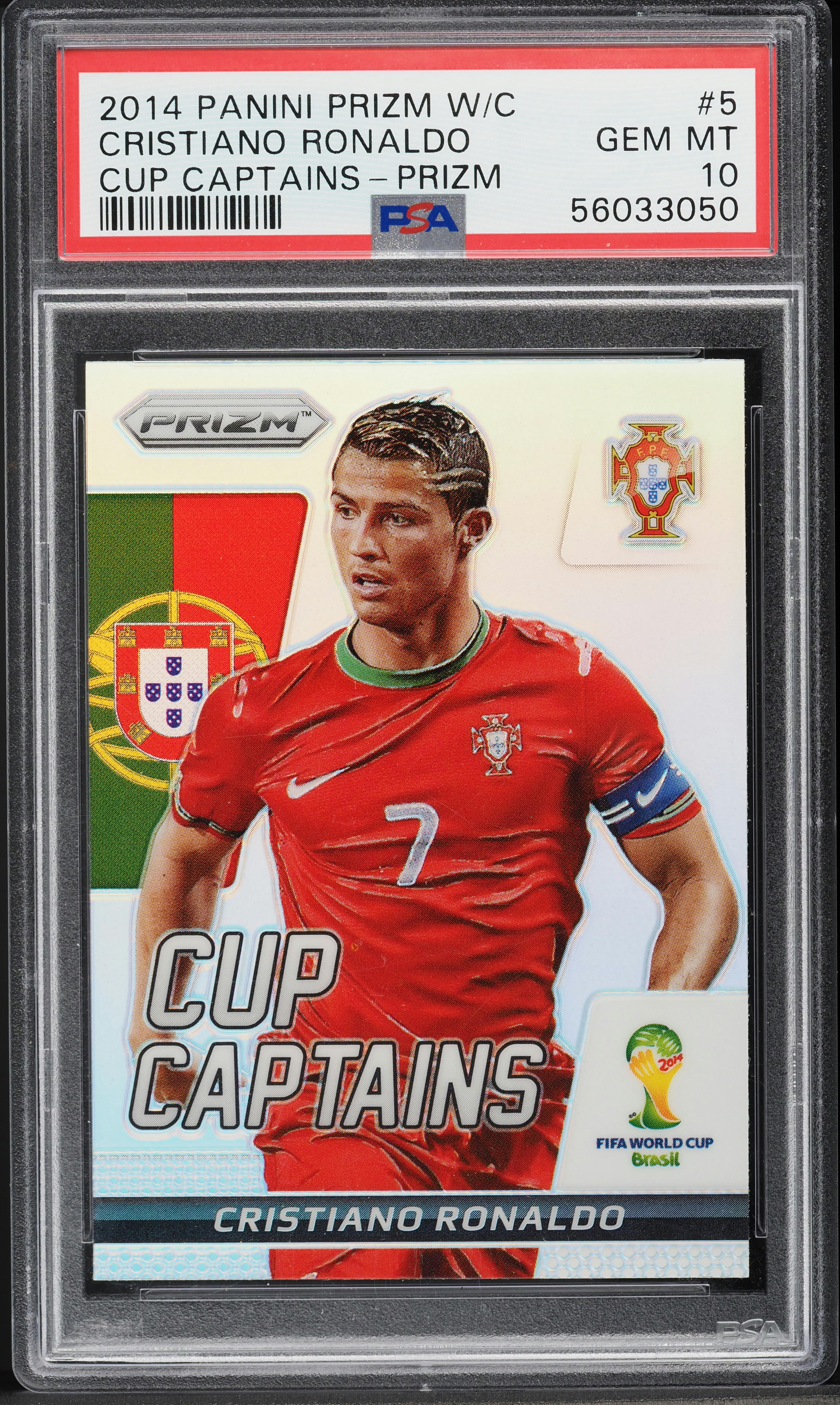 2014 Panini Prizm World Cup Captains Silver Cristiano Ronaldo #5