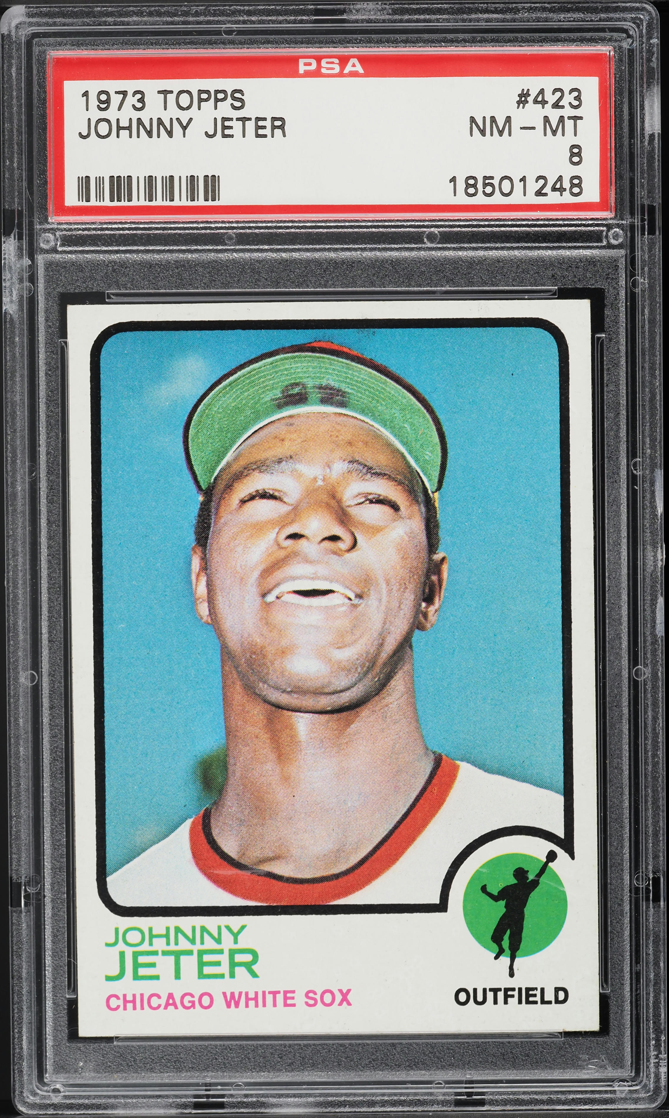 1973 Topps Johnny Jeter #423 PSA 8 NM-MT
