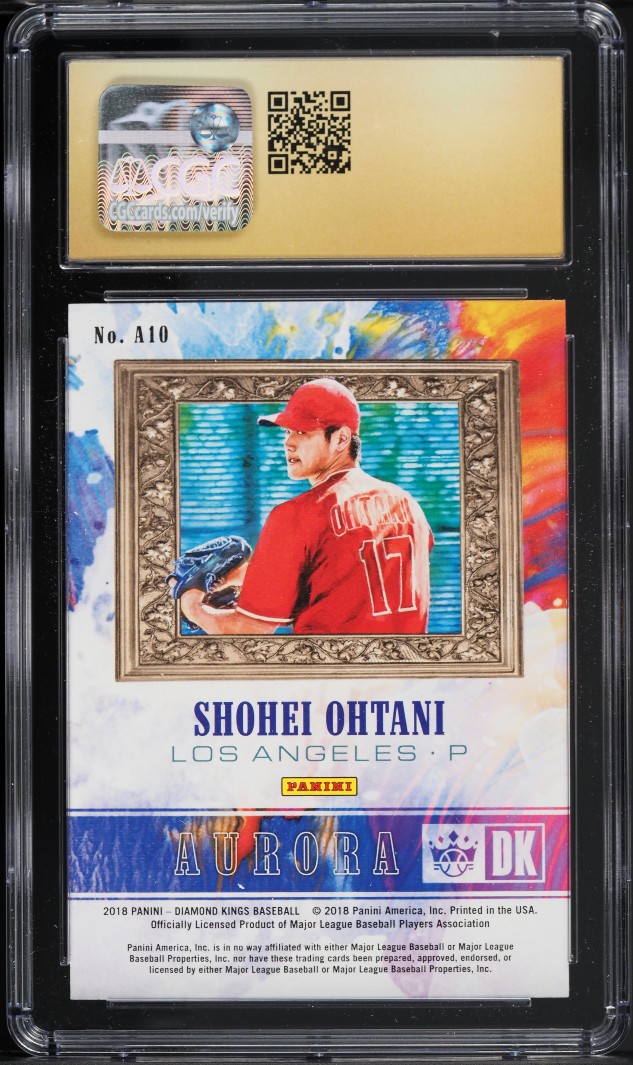 2018 Panini Diamond Kings Aurora Shohei Ohtani ROOKIE #A10 CGC 10 PRISTINE