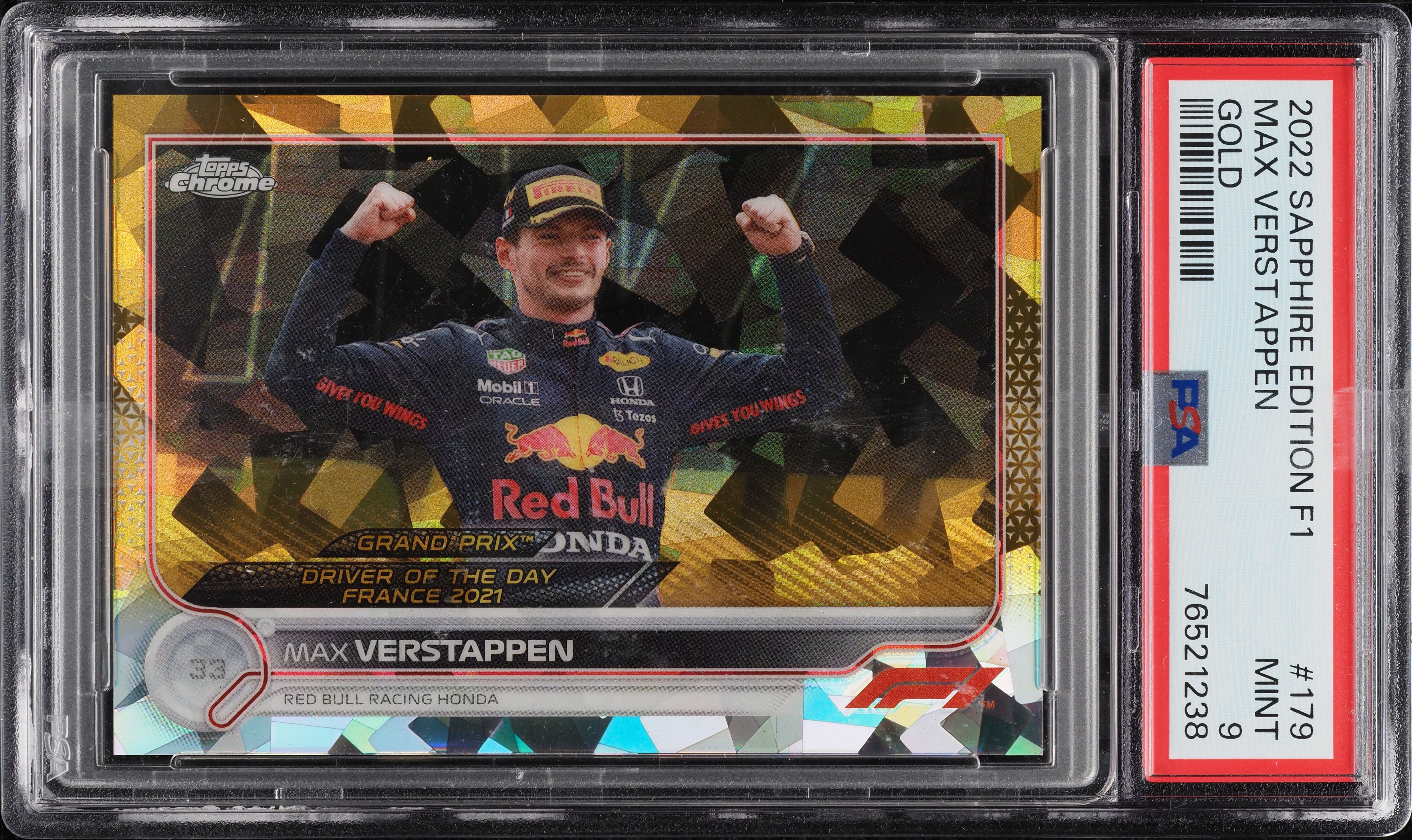 2022 Topps Chrome Formula 1 Sapphire Edition Gold Max Verstappen