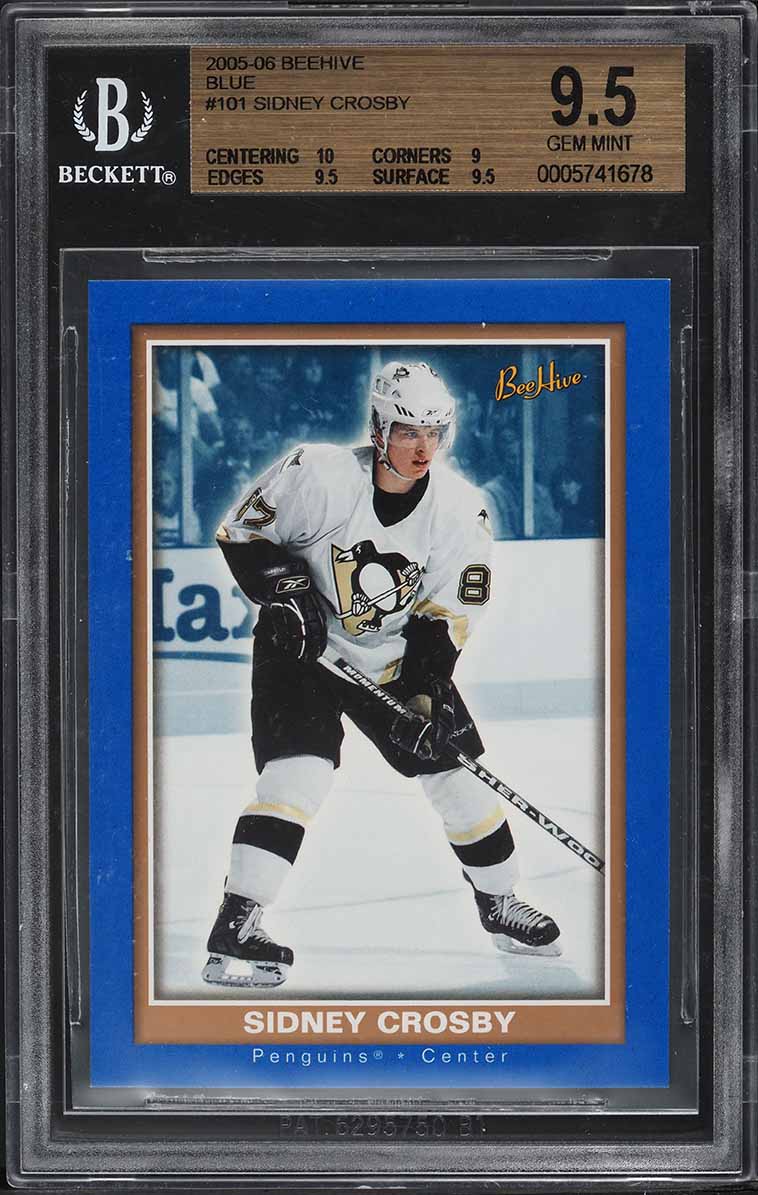 2005 Beehive Blue Sidney Crosby ROOKIE #101 BGS 9.5 GEM MINT