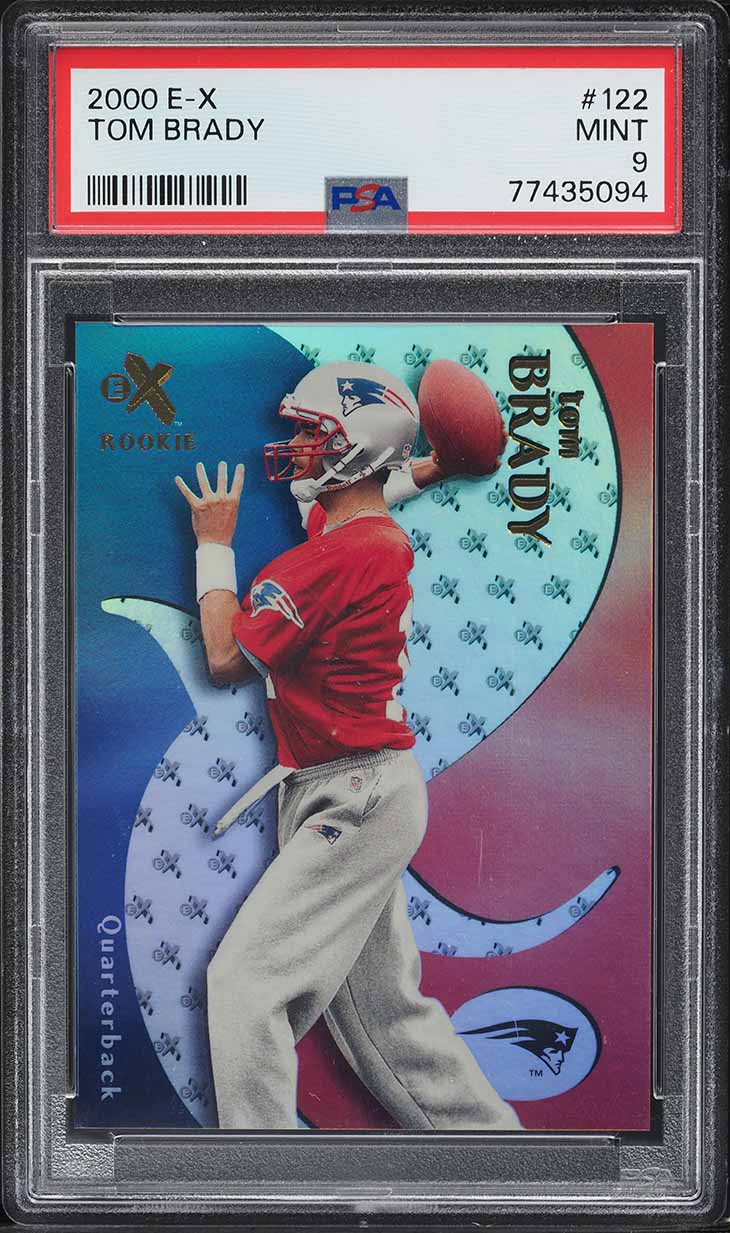 2000 Fleer E-X Tom Brady ROOKIE /1500 #122 PSA 9 MINT