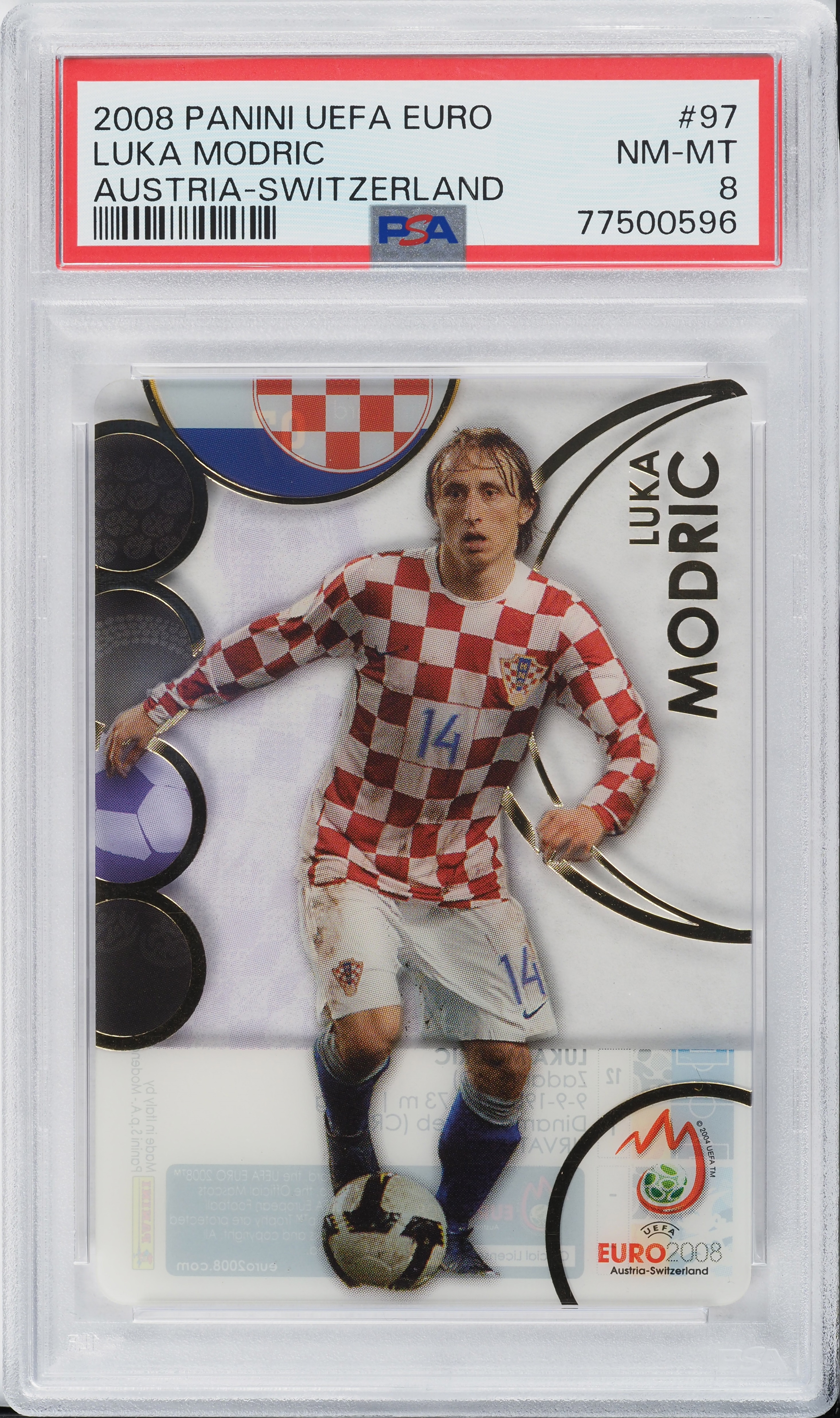 Euro 2008 Panini Sticker #194 Luka Modric Croatia Rookie Unused