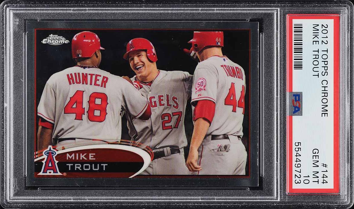 2012 Topps Chrome Mike Trout ROOKIE #144 PSA 10 GEM MINT