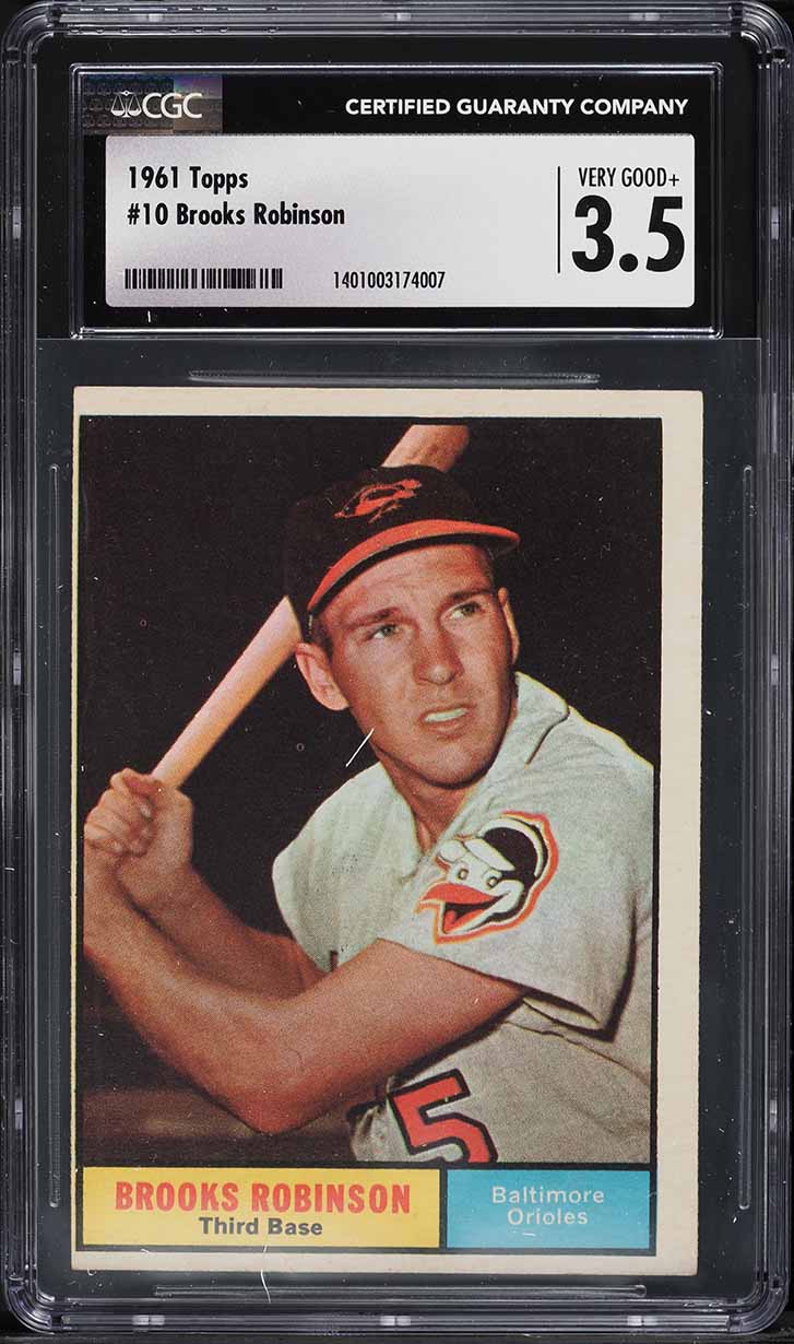 1961 Topps Brooks Robinson #10 CGC 3.5 VG+