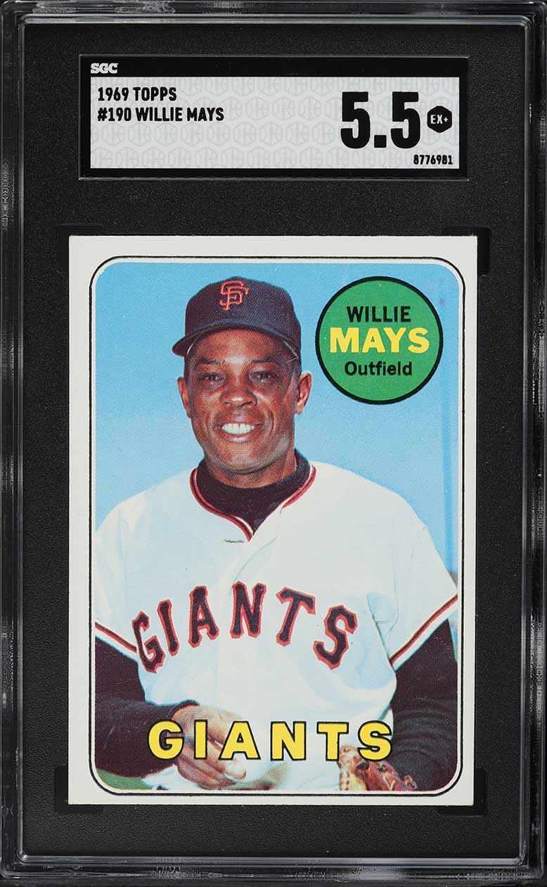 1969 Topps Willie Mays #190 SGC 5.5 EX+