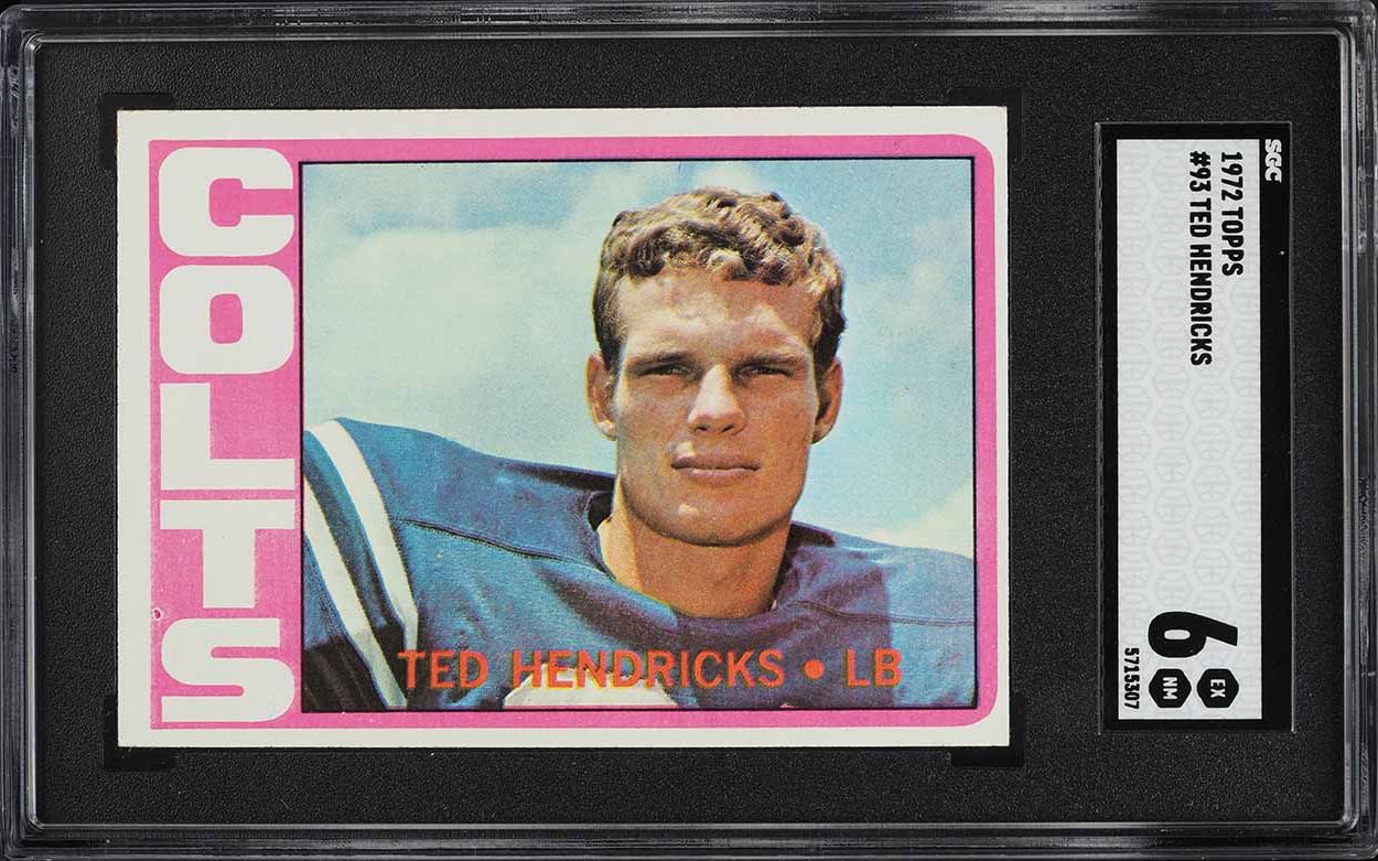 1972 Topps Football Ted Hendricks #93 SGC 6 EXMT