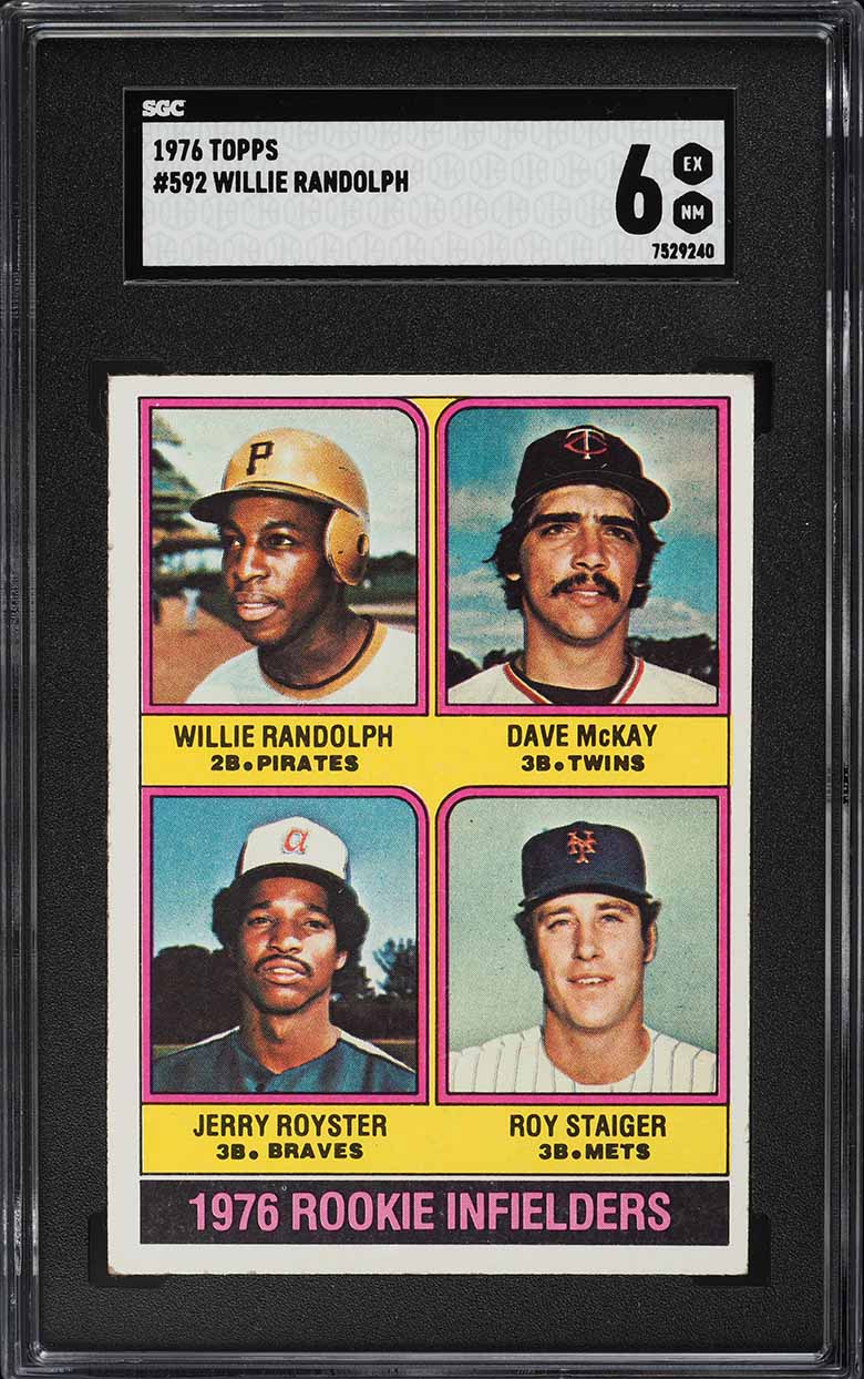 1976 Topps Willie Randolph ROOKIE #592 SGC 6 EXMT