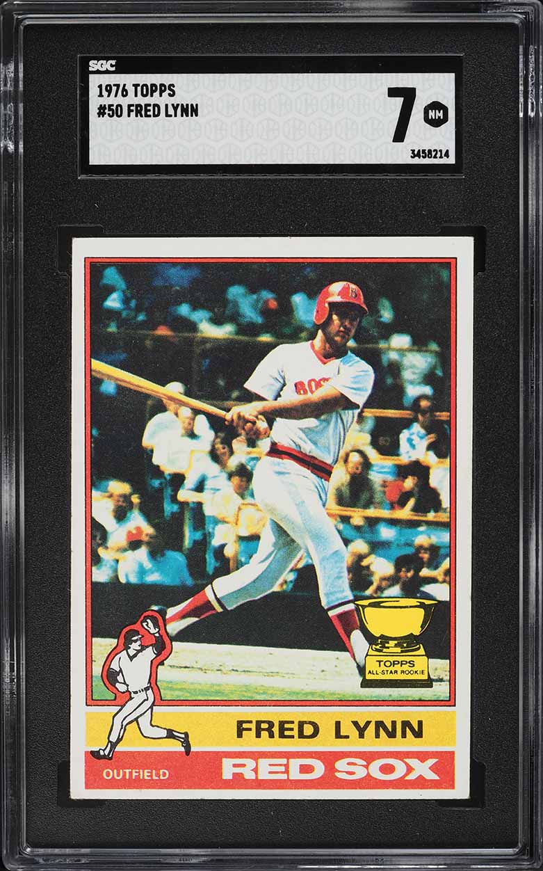 1976 Topps Fred Lynn #50 SGC 7 NRMT