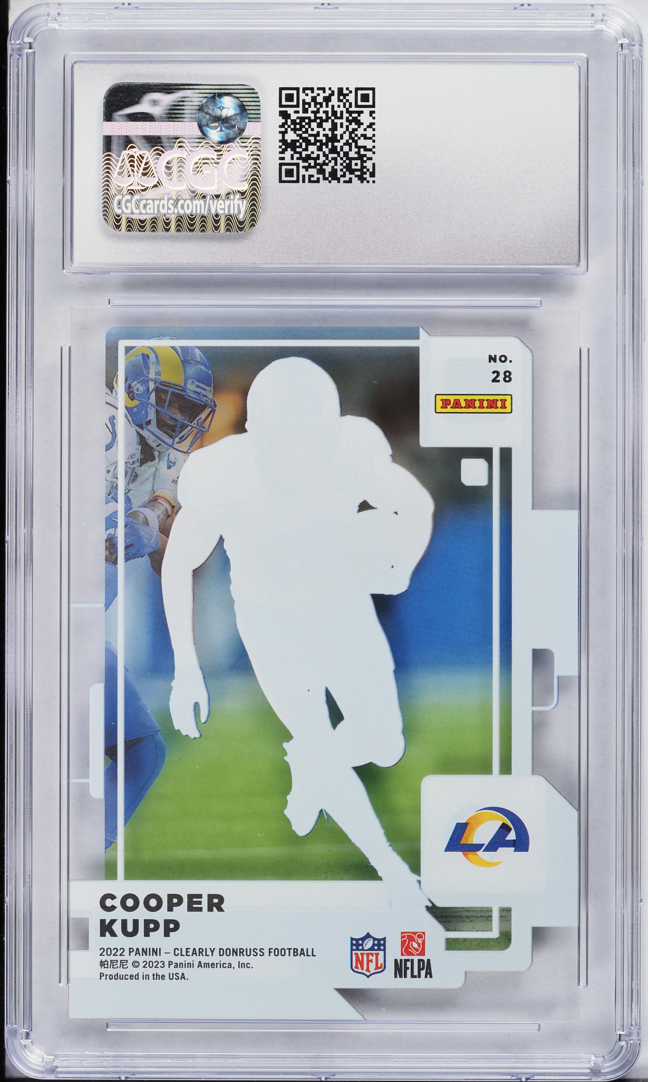 2022 Panini Clearly Donruss Cooper Kupp #28 CGC 9 MINT