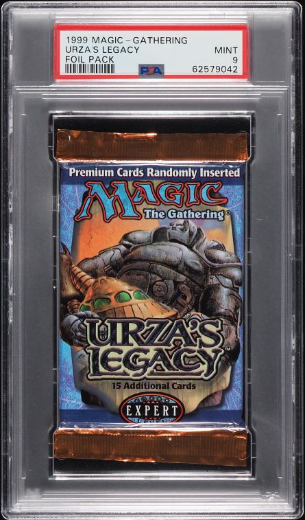 1999 Magic The Gathering MTG Urza's Legacy Booster Pack PSA 9 MINT