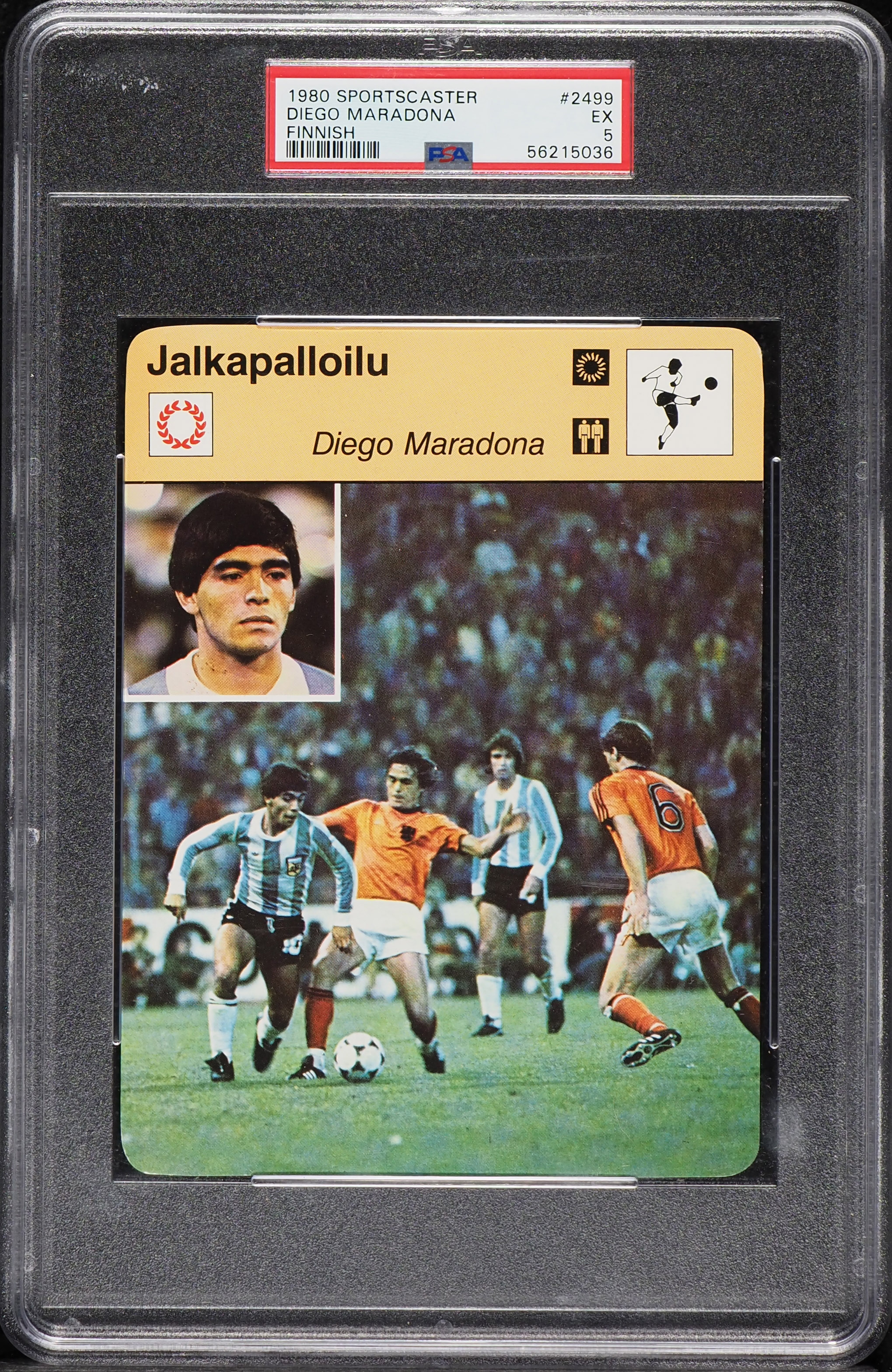 1980 Sportscaster Finnish Diego Maradona #2499 PSA 5 EX on