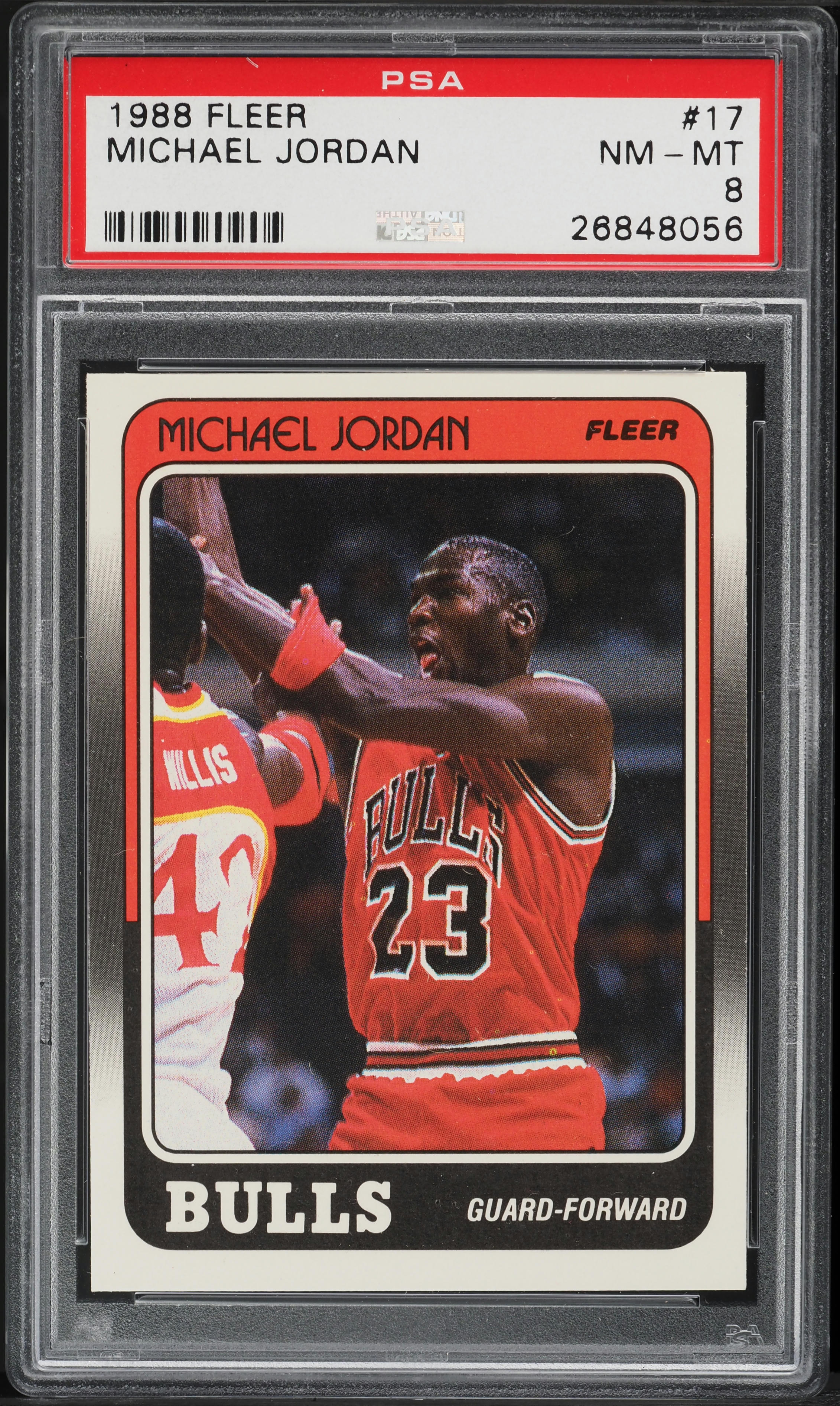 1988 Fleer Basketball Michael Jordan #17 PSA 8 NM-MT