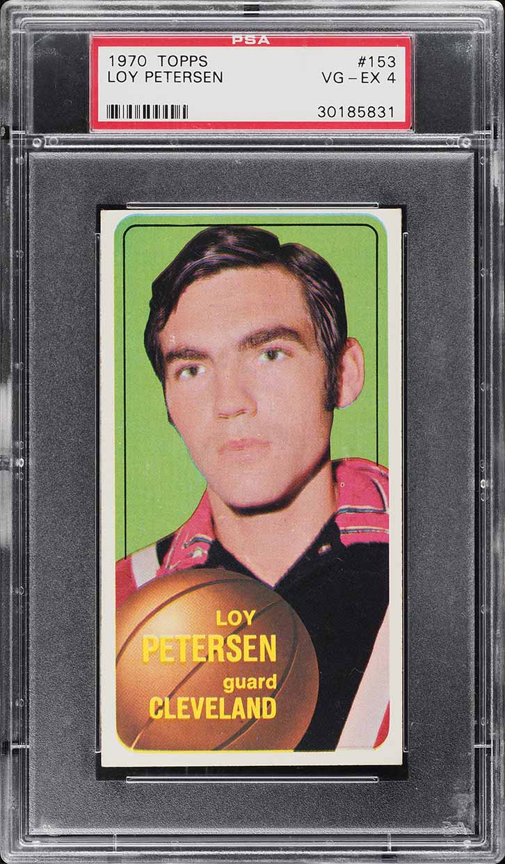 1970 Topps Basketball Loy Petersen #153 PSA 4 VGEX