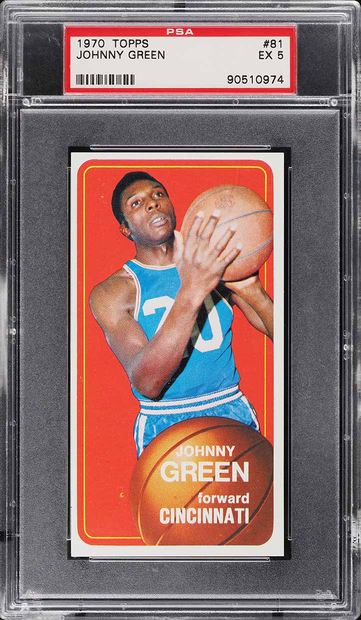 1970 Topps Basketball Johnny Green ROOKIE #81 PSA 5 EX